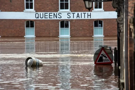 Overstromingen in Engeland door aanhoudende regenval