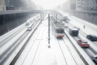 Rustige ochtendspits ondanks sneeuw en code oranje in zuidoosten